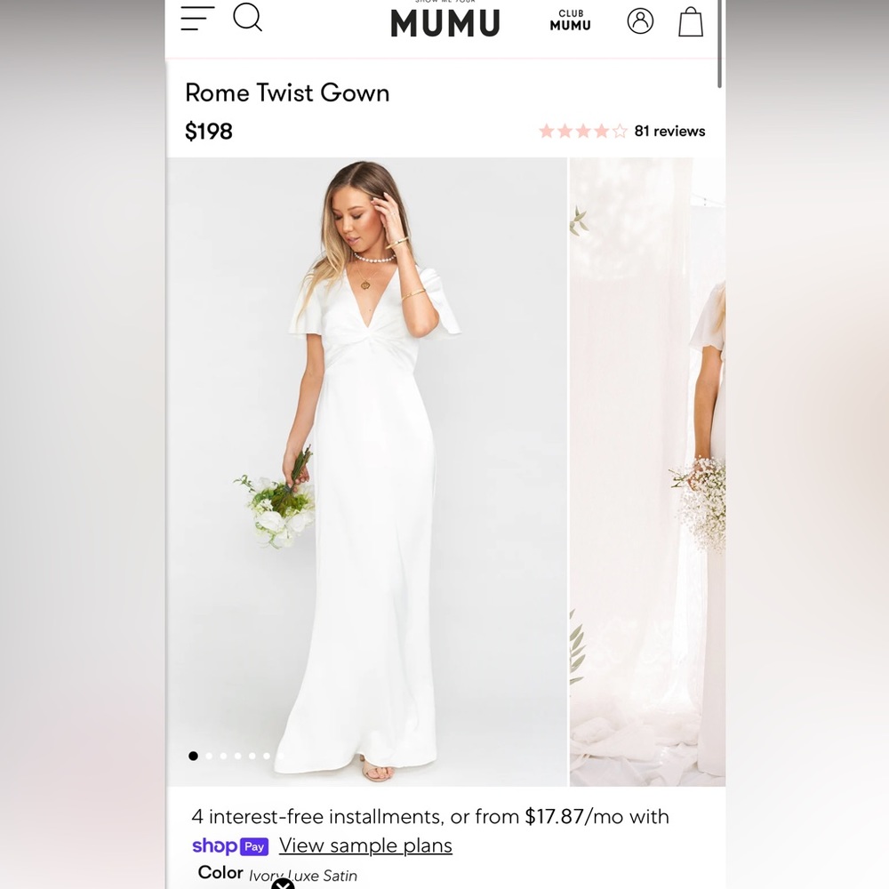 Show Me Your Mumu Rome Twist Gown